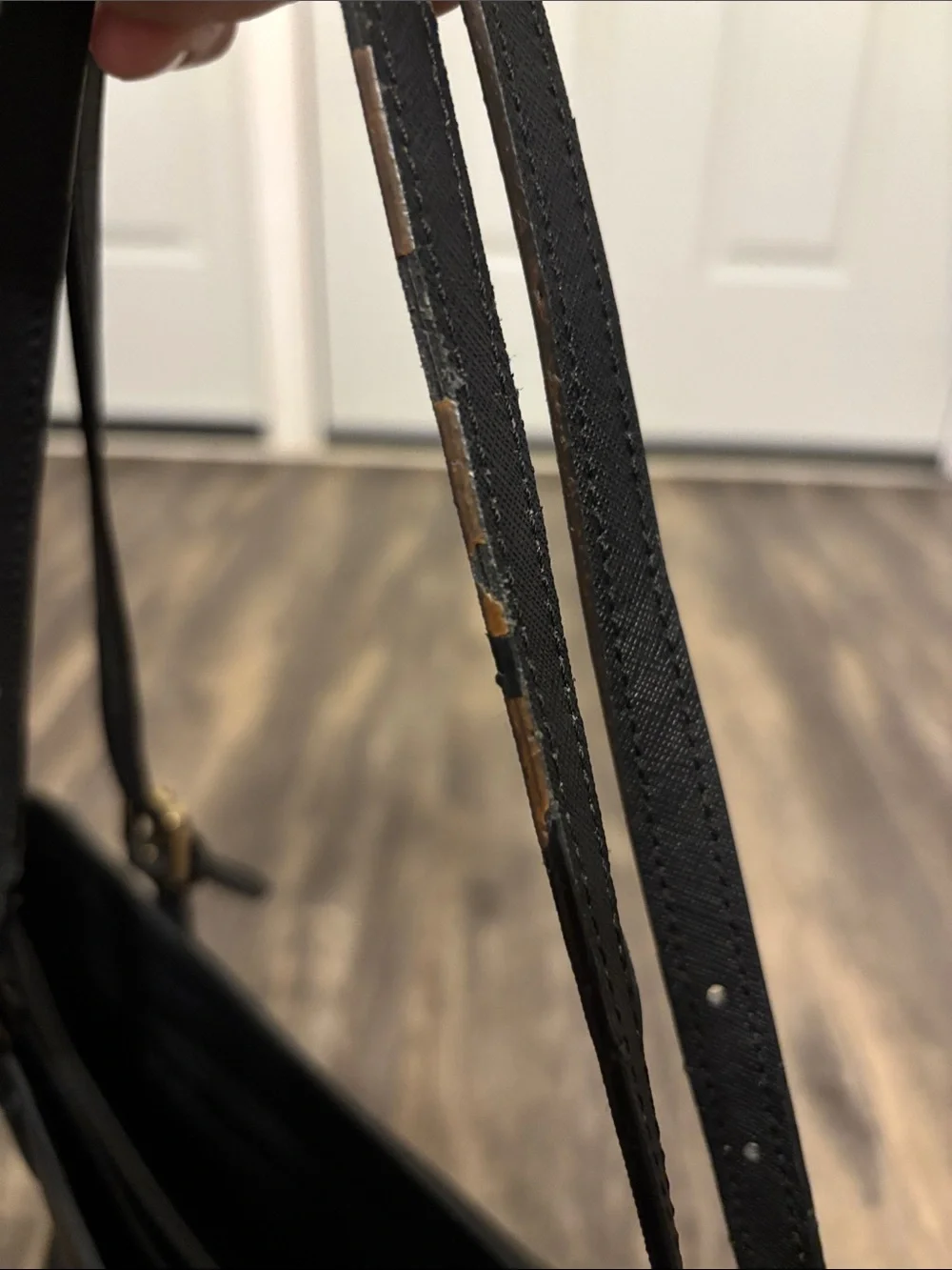 Tory Burch Black Saffiano Tote with Gold Logo